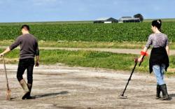 Speuren op het land in Firdgum 